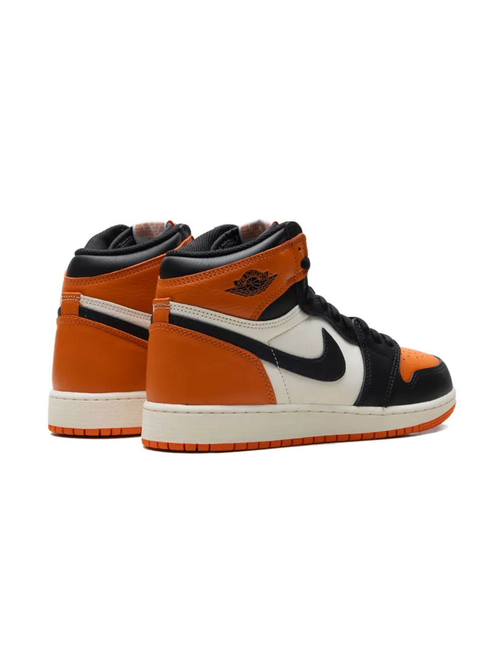 Кроссовки Air Jordan 1 Retro High OG Shattered Backboard Jordan Kids, оранжевый — фото 3