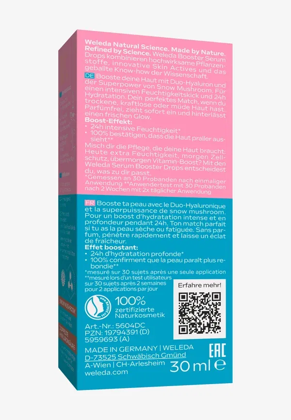 Сыворотка для лица с гиалуроновой кислотой Hyaluron serum booster drops, Weleda, 30 мл — фото 4