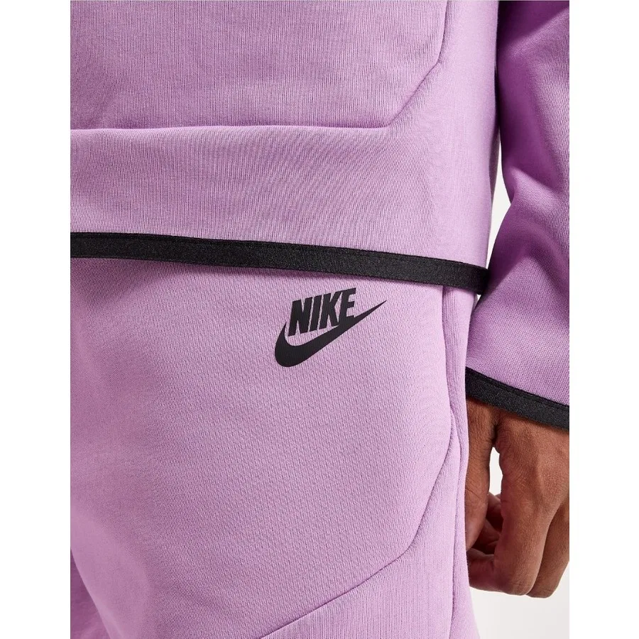 Спортивные брюки Nike Sportswear Tech Fleece Violet Shock/black CU4495-532, Цвет Violet Shock/Black — фото 4