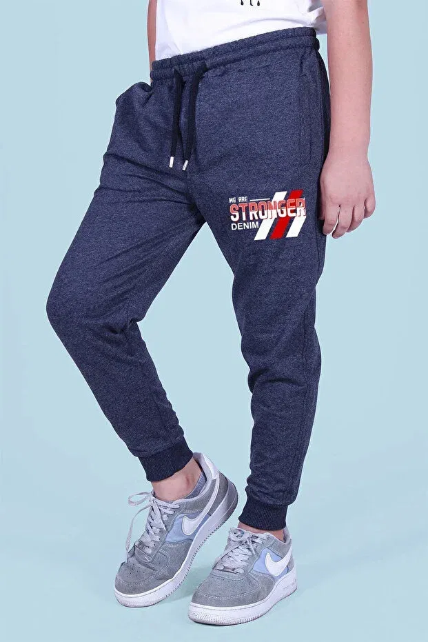 Детские спортивные штаны для мальчиков с принтом 5 шт Fyk Collection, Black Navy Grey Smoked Black — фото 3