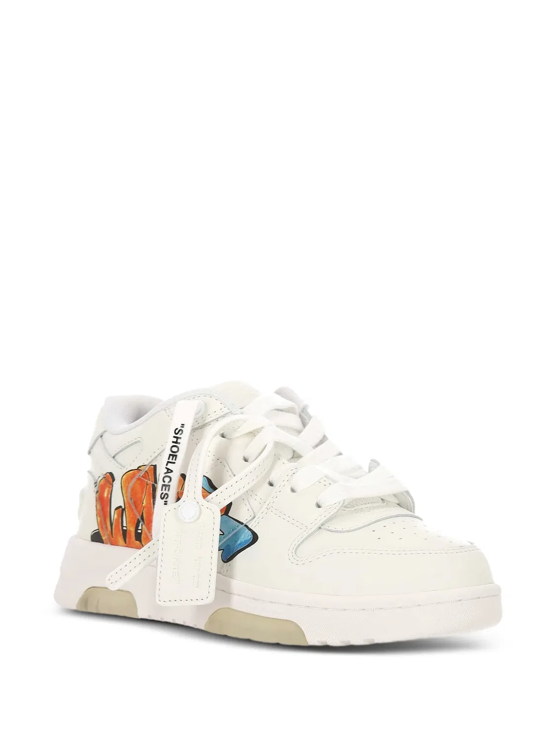 Кроссовки с принтом граффити белые OFF-WHITE, белый