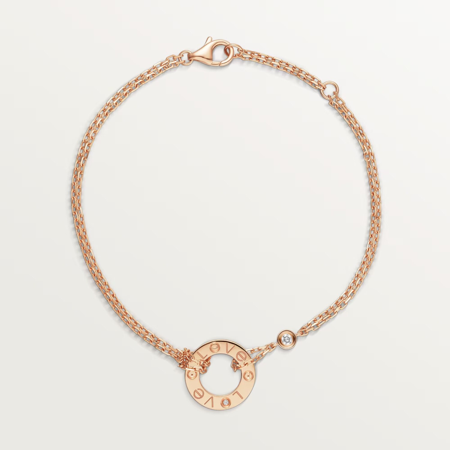 

Браслет Cartier Love, розовое золото/бриллианты