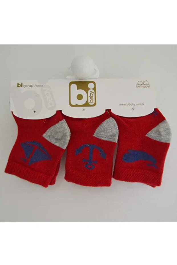 Детские носки для новорожденных хлопковые Bibaby, Red