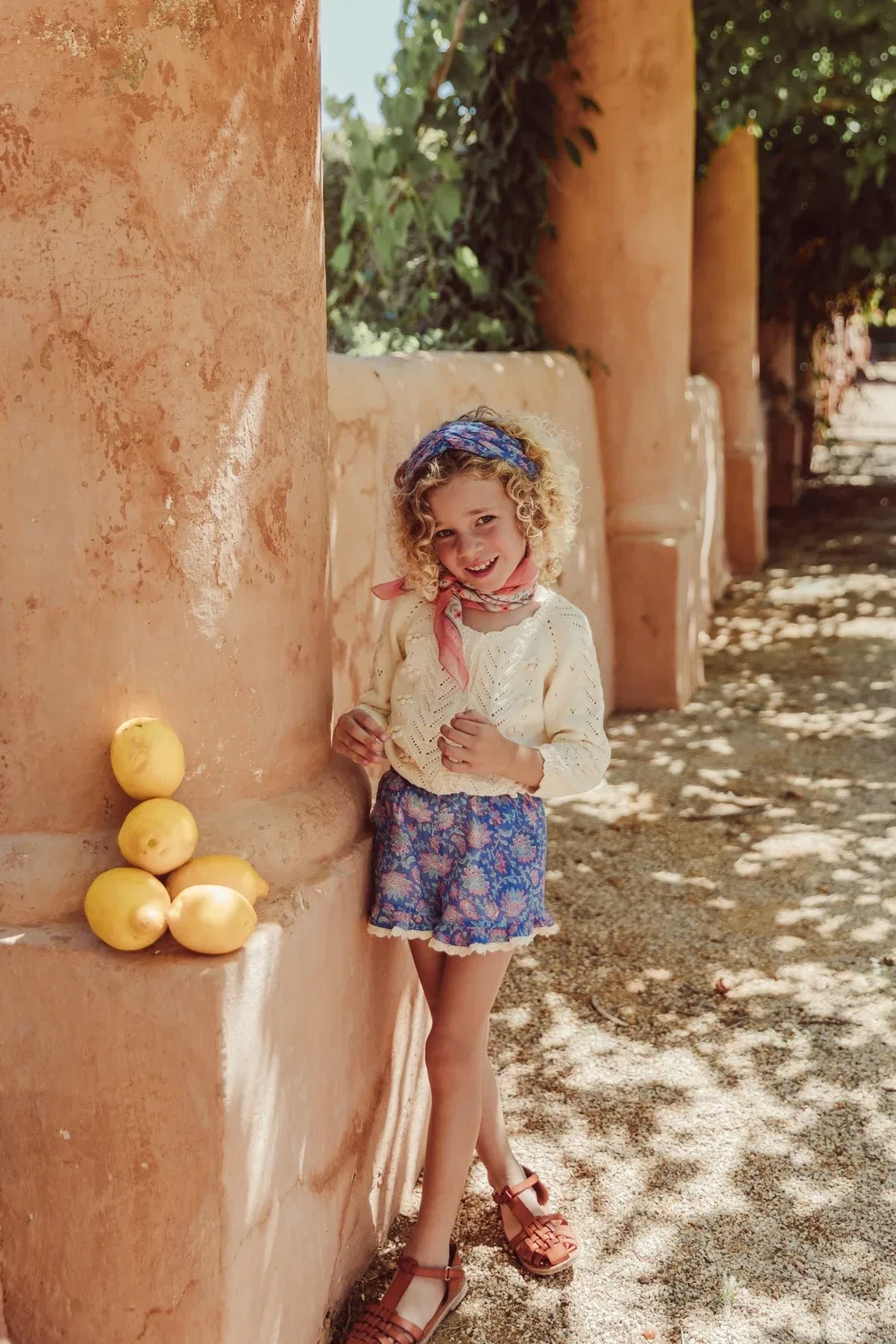 Шорты хлопковые Louise Misha, синий — фото 4