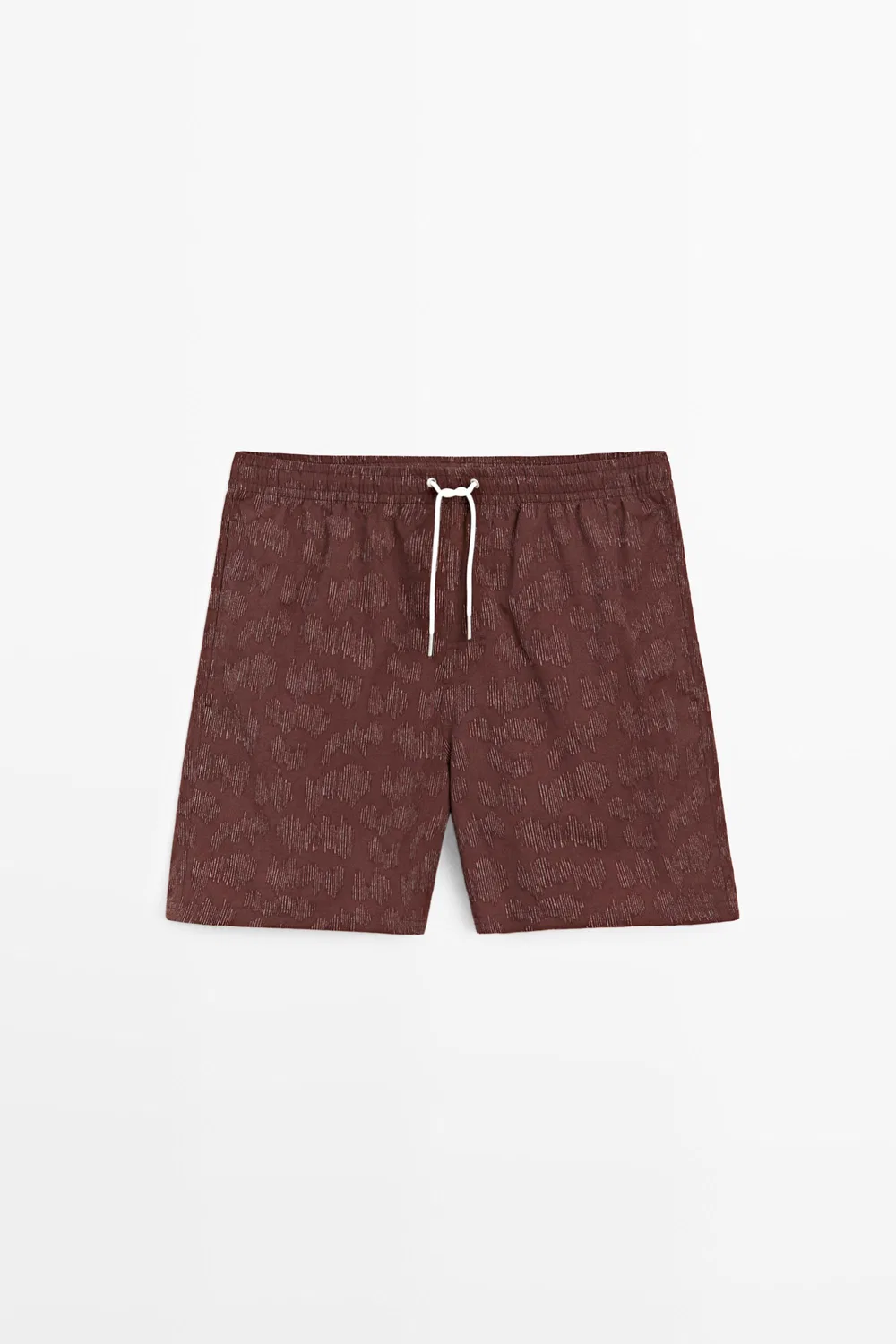 Плавки с принтом Massimo Dutti, Burgundy — фото 4