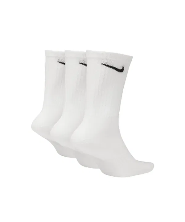 Носки тренировочные Everyday Lightweight Crew (3 пары) Nike, белый/черный — фото 4