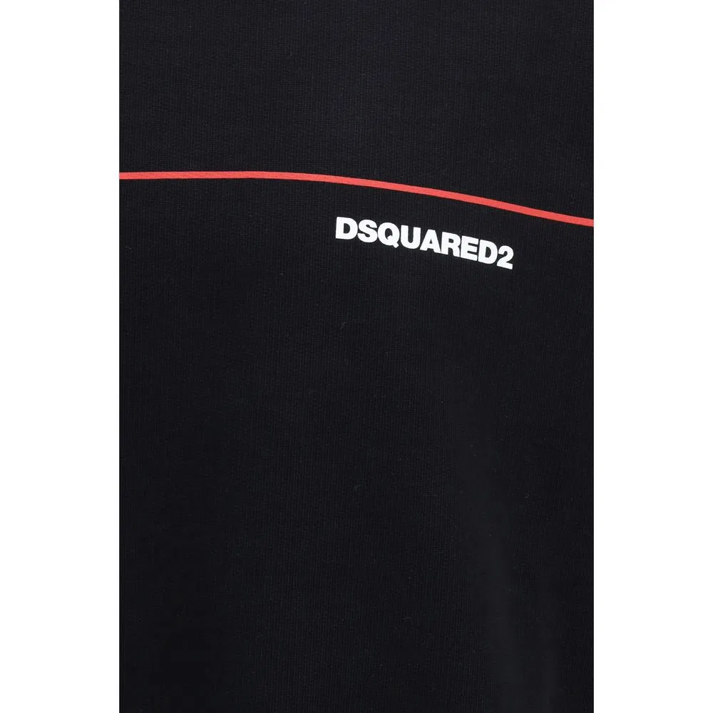 Мужской свитшот с принтом логотипа Dsquared2, Black — фото 3