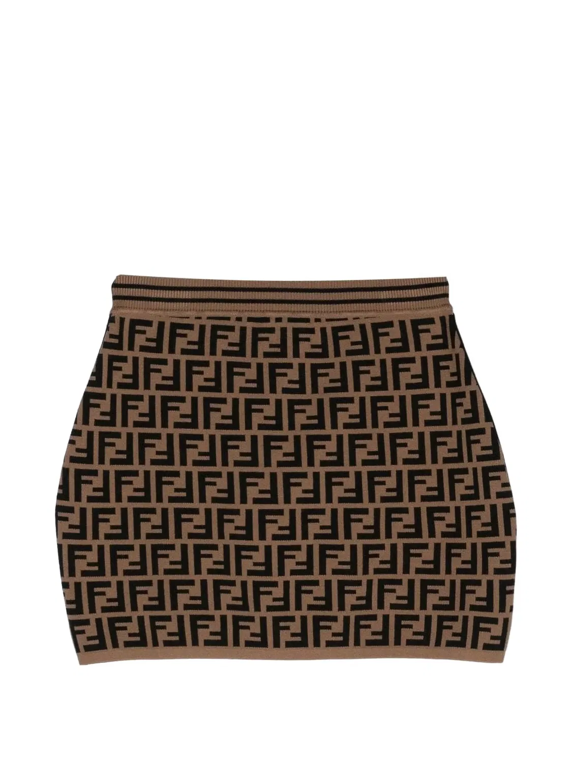 Юбка Zucca коричневая FENDI, коричневый — фото 2