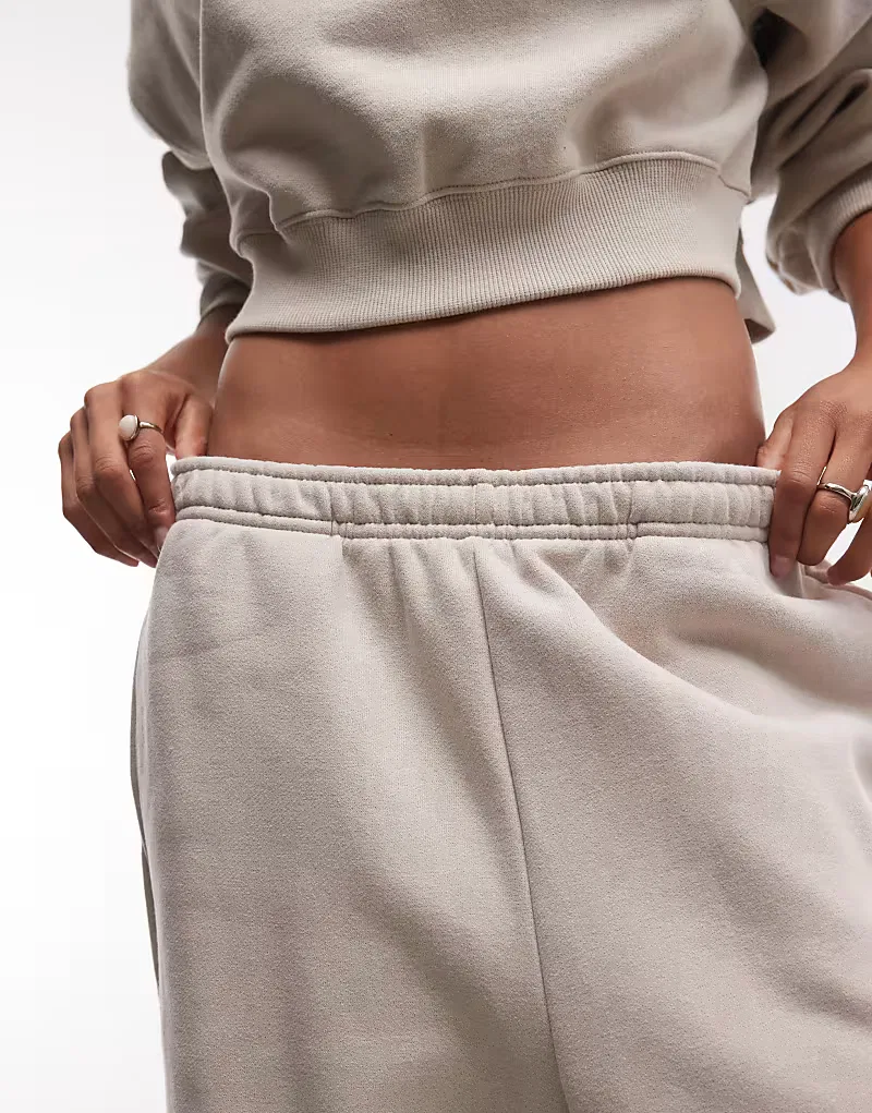 Спортивные брюки Nike Studio Fleece с отворотами, бежевый — фото 4
