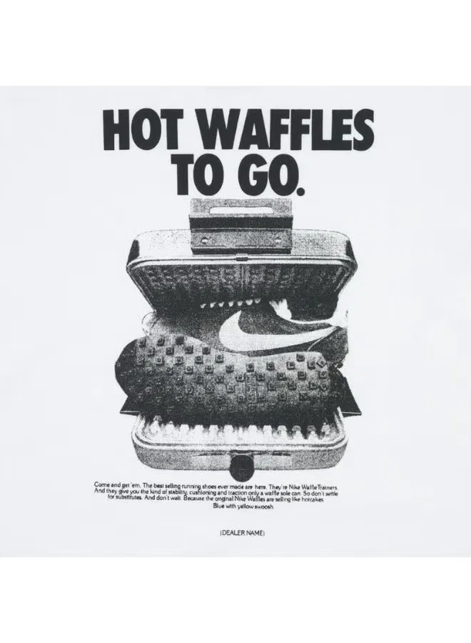 Футболка с коротким рукавом с принтом Waffles to go Nike, белый — фото 3