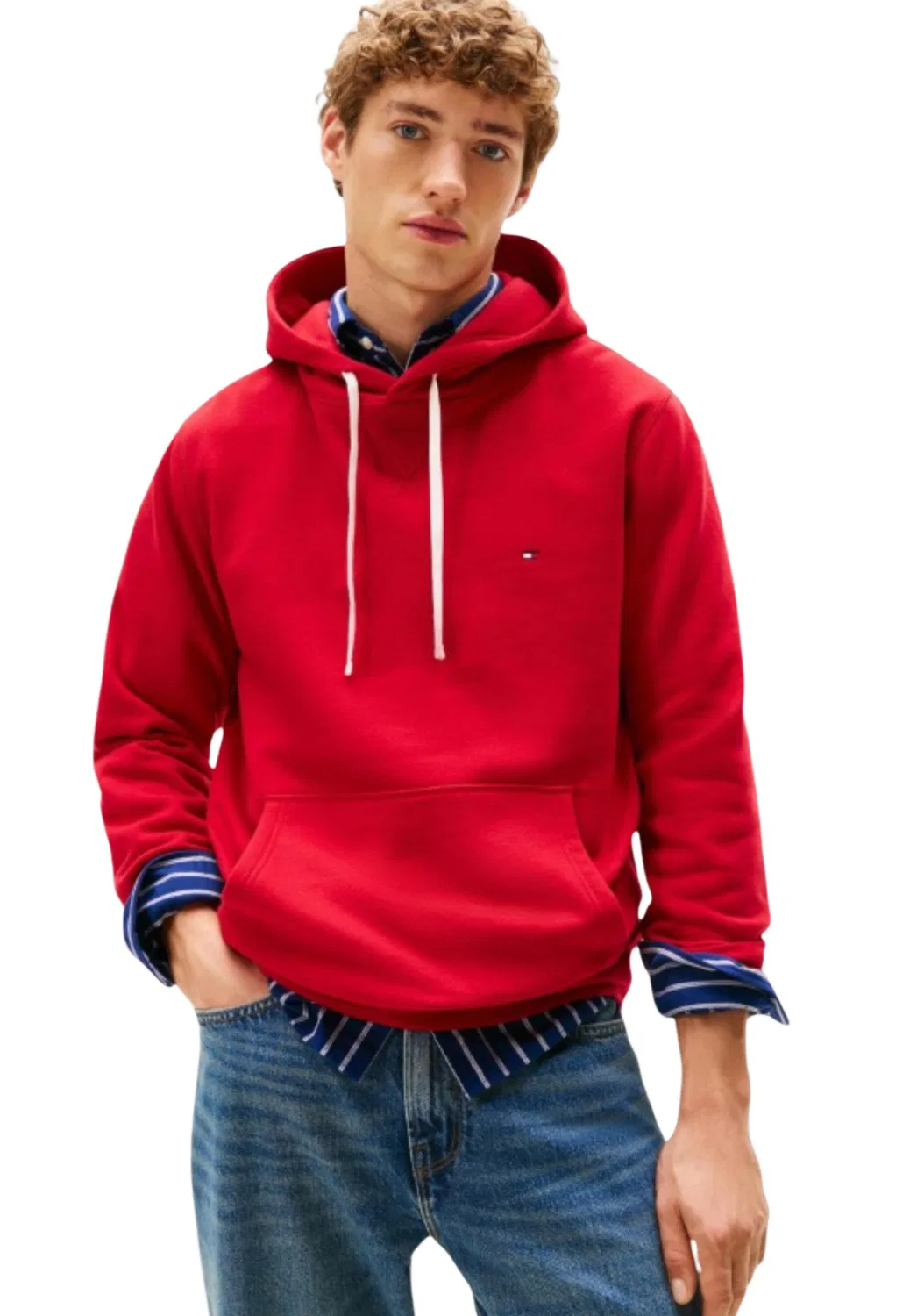 Мужской свитшот с капюшоном Tommy Hilfiger, Red