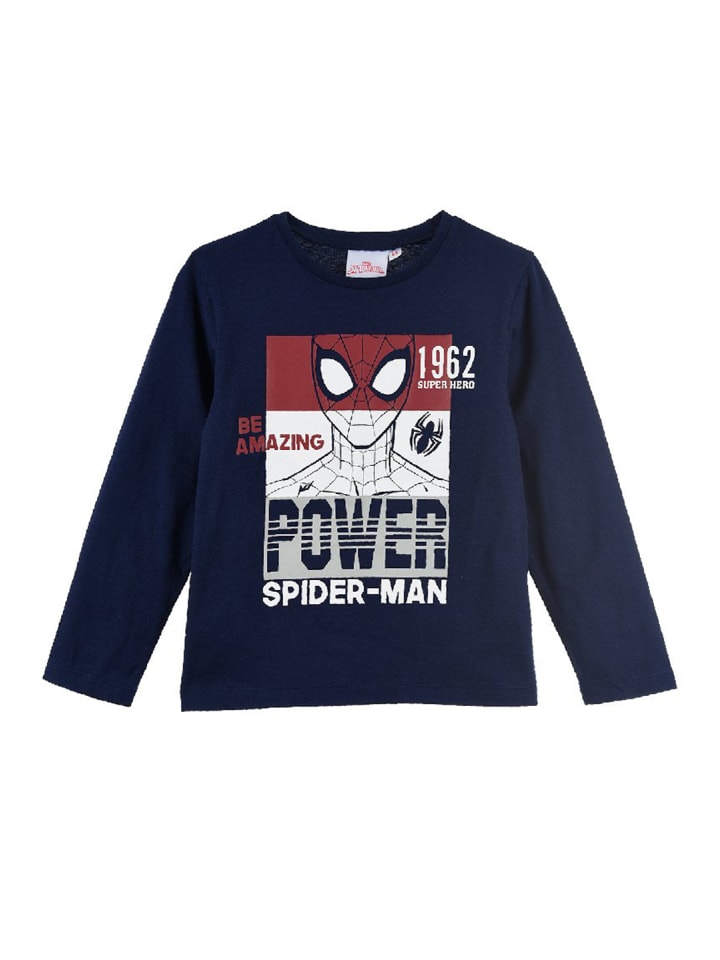 

Рубашка с длинным рукавом Spiderman, темно-синий
