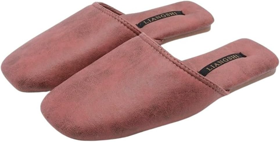 

Тапочки для женщин и мужчин Роскошные закрытые сандалии Легкая домашняя обувь Для дома и улицы Yafirgeer, красный