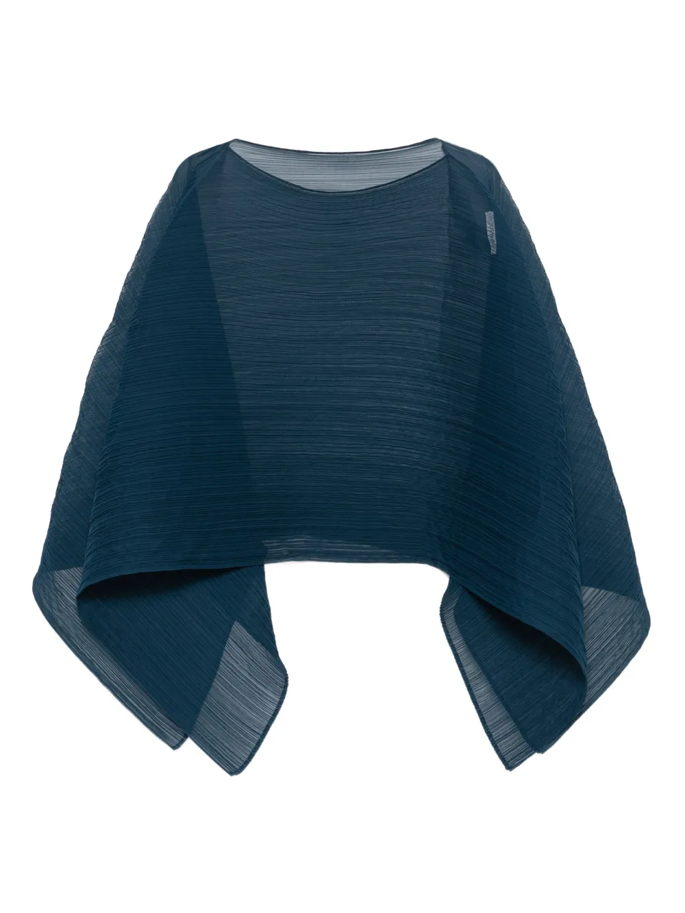 

Пончо со складками Pleats Please Issey Miyake, синий