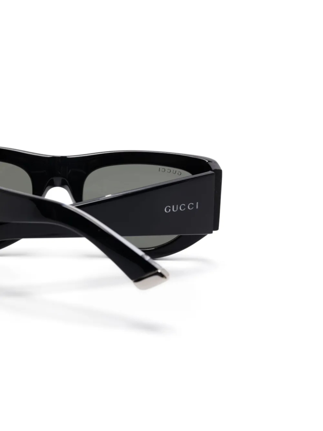 Солнцезащитные очки Gucci Eyewear в геометрической оправе, черный — фото 3