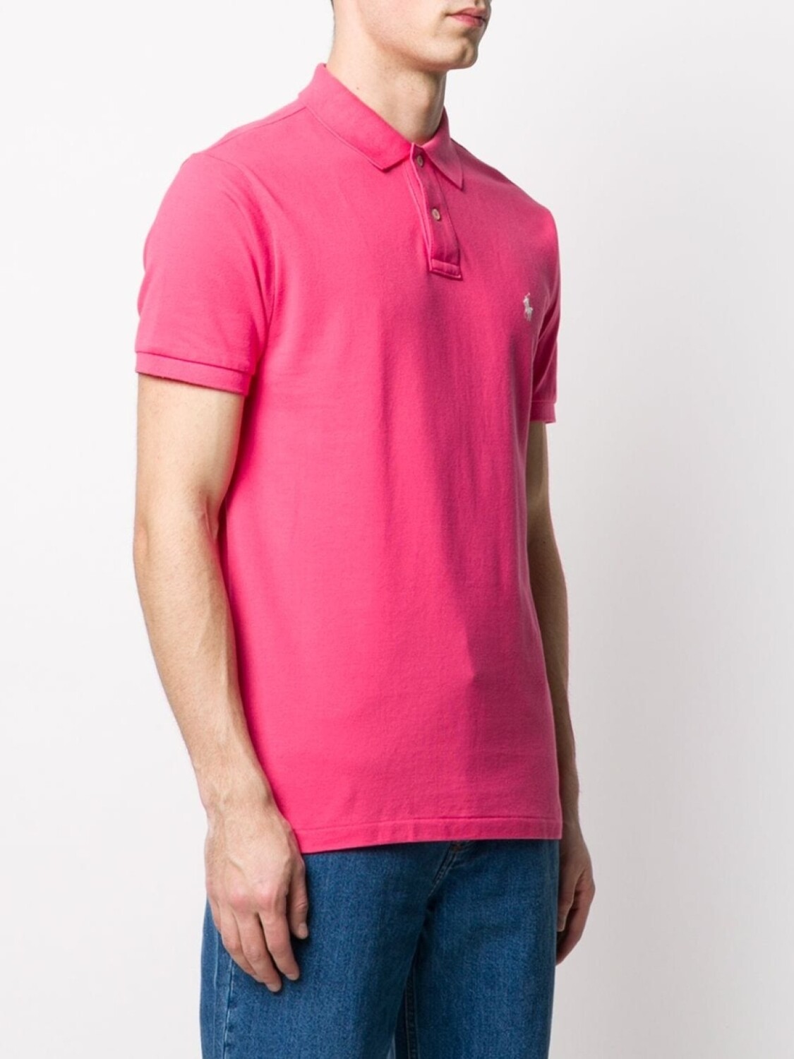 Polo Ralph Lauren рубашка-поло с вышитым логотипом, розовый — фото 3