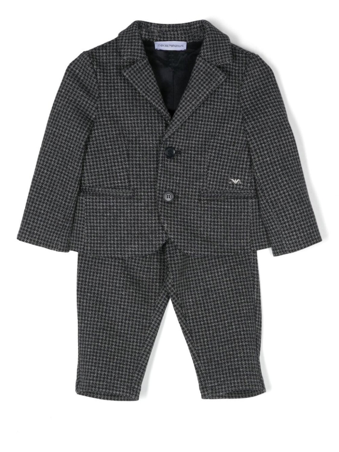 

Emporio Armani Kids костюм в ломаную клетку, серый