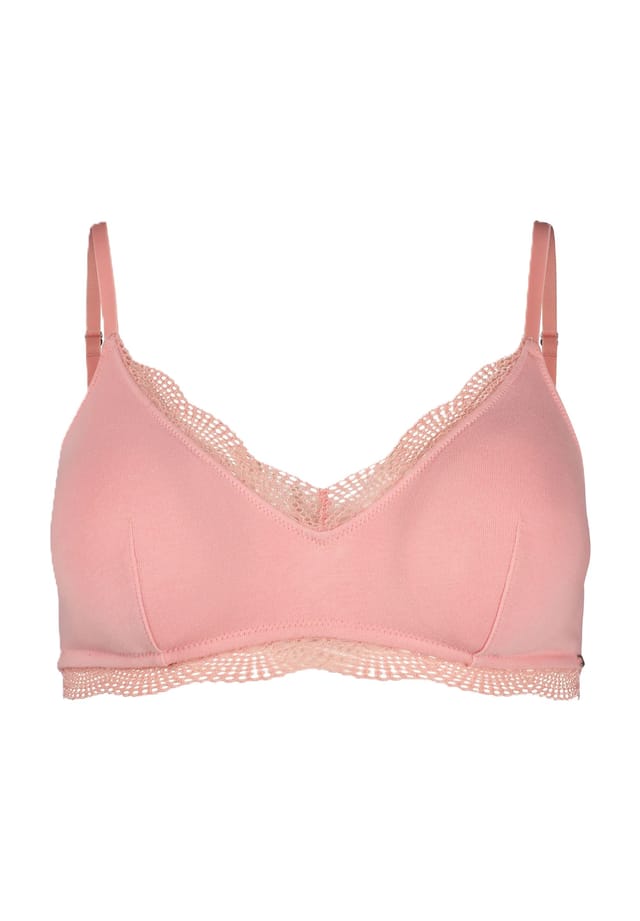 

Бюстгальтер-Бралетт кружевной беспроводной Skiny, розовый