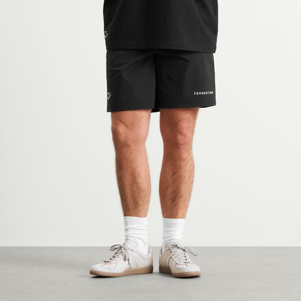 Короткие шорты консорциума Adidas, черный — фото 2