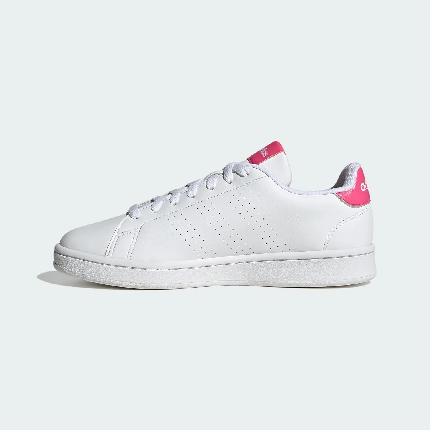 Мужские низкие кроссовки Adidas Advantage (не для футбола), белый/черный — фото 3