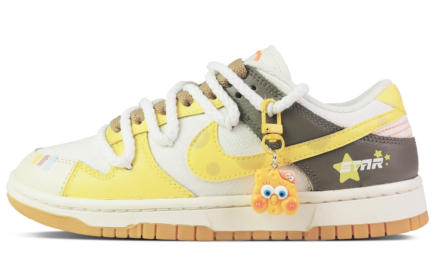 

Кроссовки Nike Dunk Skateboarding Shoes Unisex Low-top Yellow/White, желтый