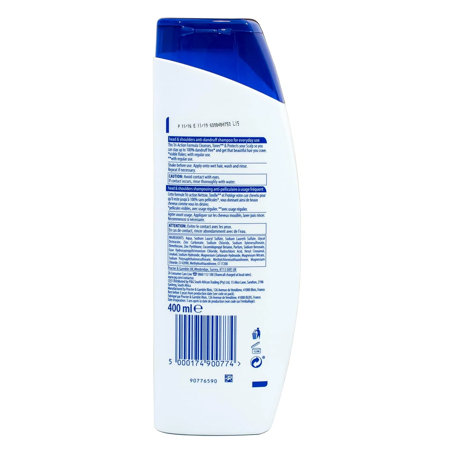 Шампунь-кондиционер Head & Shoulders Anti-Dandruff Classic Clean 2 в 1, 6 x 400 мл Head & Shoulders — фото 3