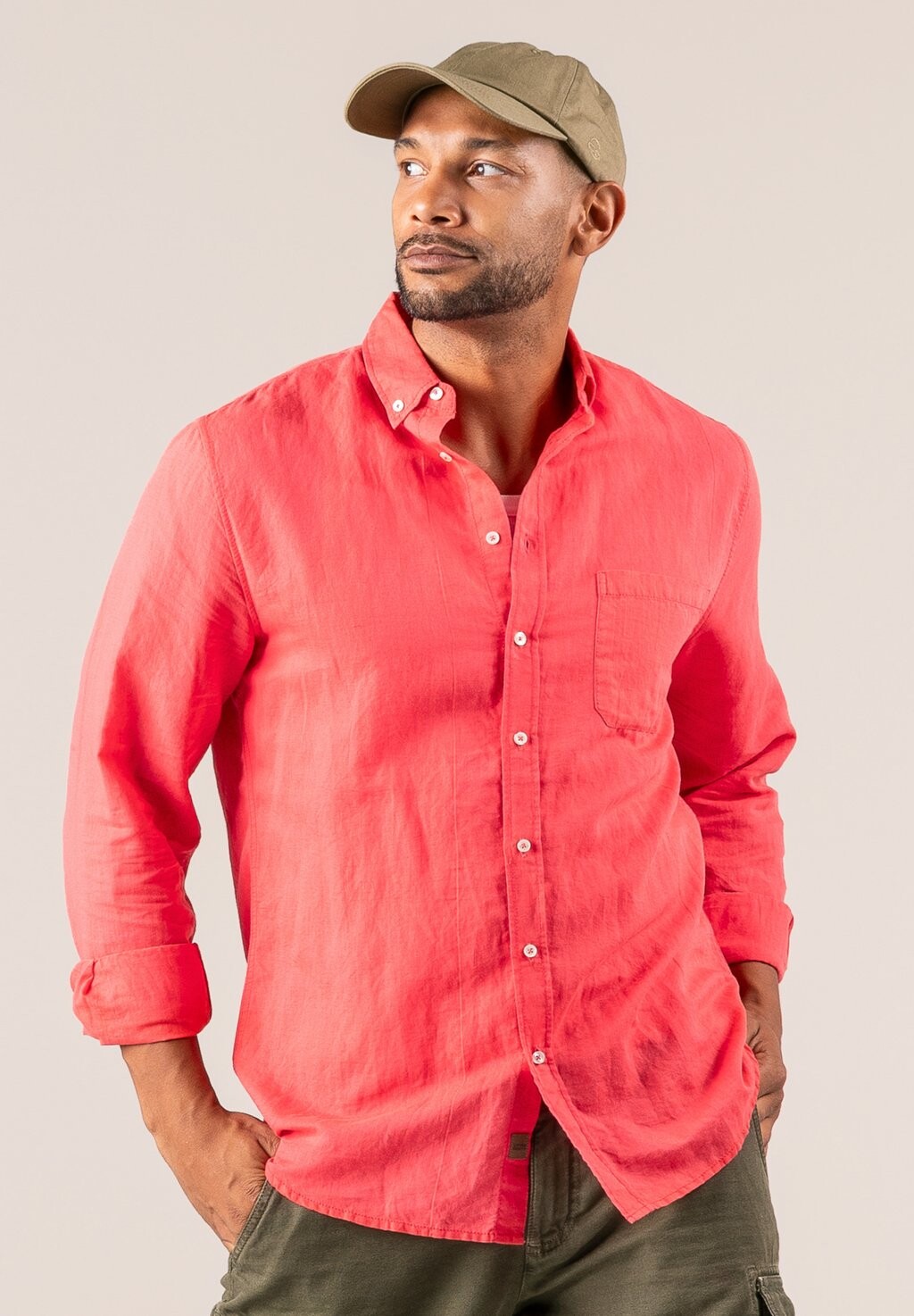 

Рубашка ROB Living Crafts, цвет oleander