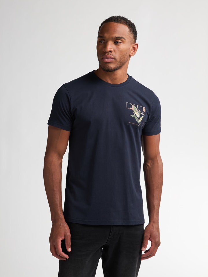 

Футболка с принтом Zion на спине синего цвета Petrol Industries