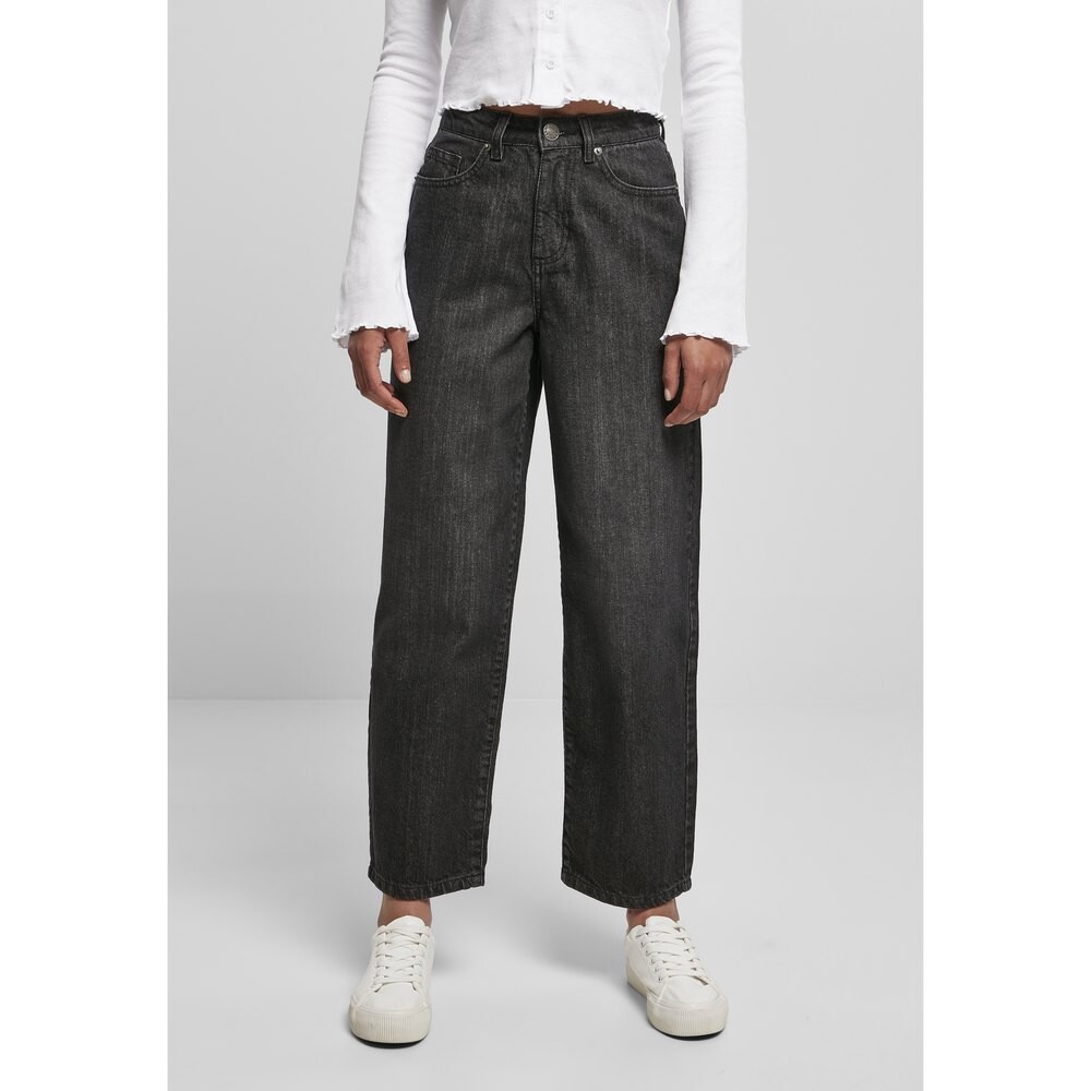 

Джинсы Urban Classics Cropped high waist, черный