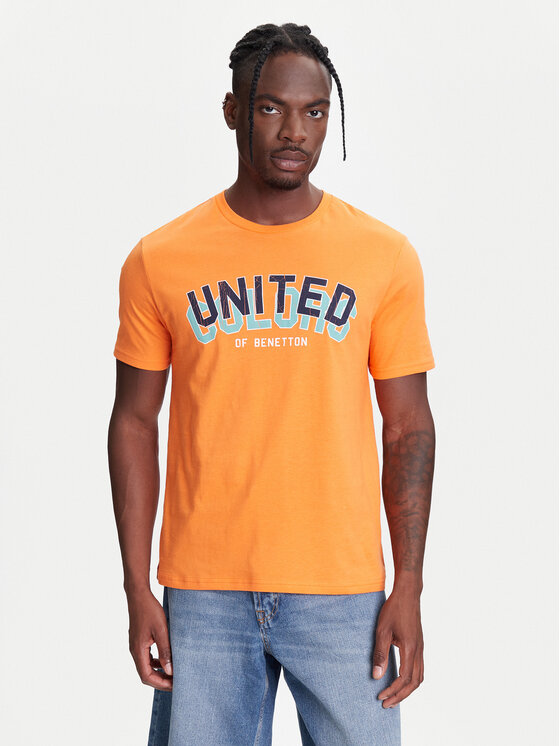 

Футболка обычного кроя 3I1XU1096 United Colors Of Benetton, оранжевый