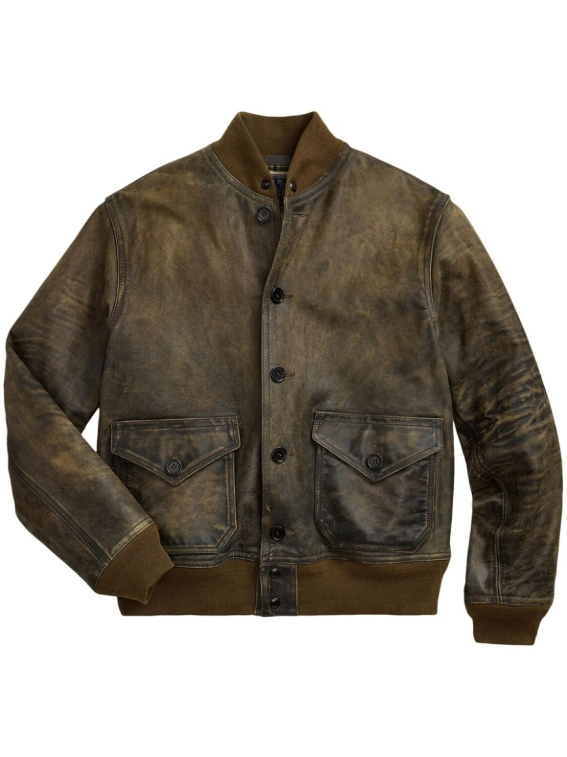 

Ralph Lauren RRL куртка Stanton с эффектом потертости, коричневый