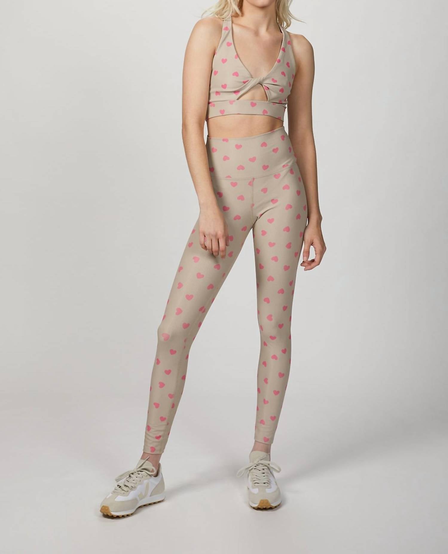 

Леггинсы Ayla в цвете Taupe Heart Beach Riot