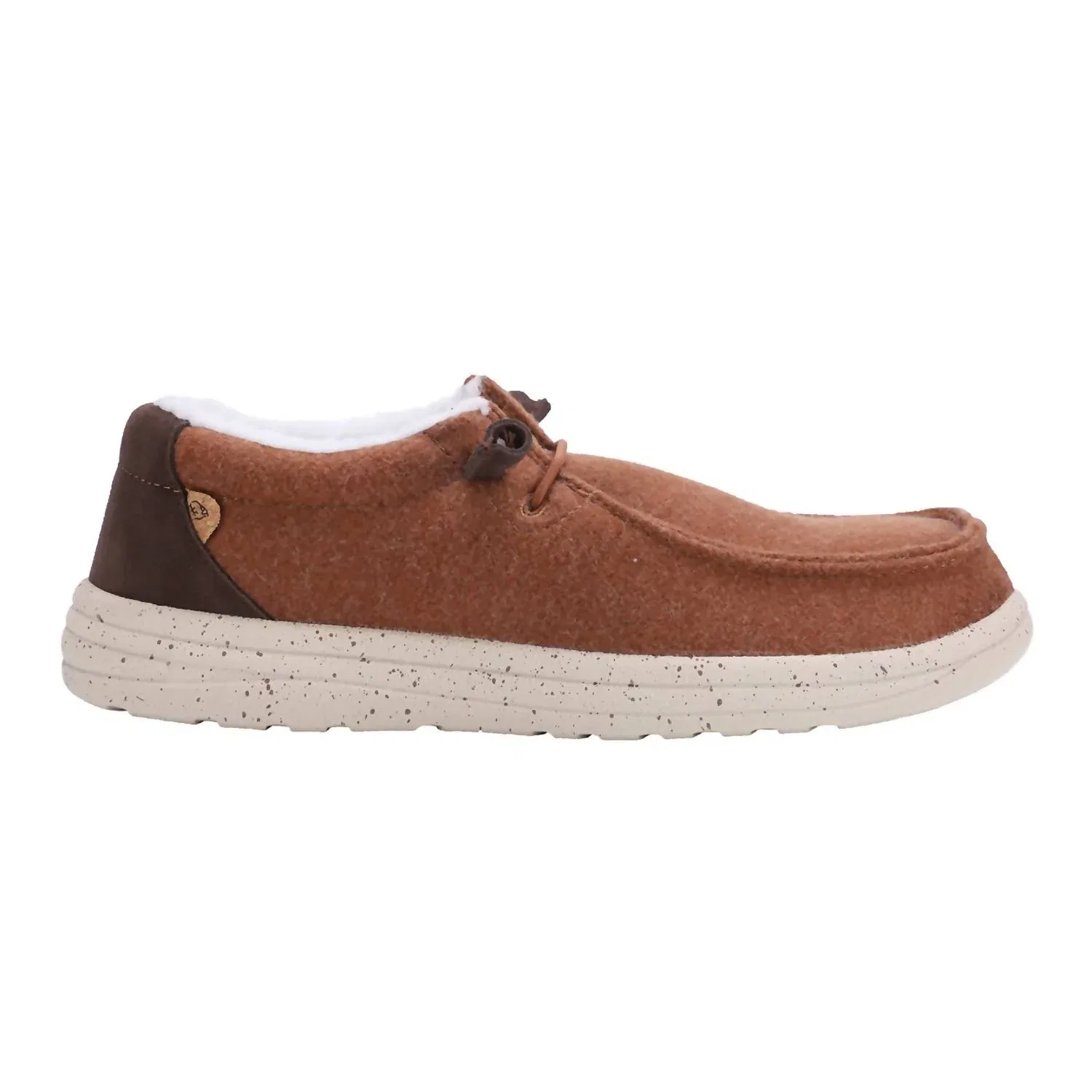 Мужские текстильные палубные туфли Samuel из каштановой шерсти Lamo, Chestnut Wool