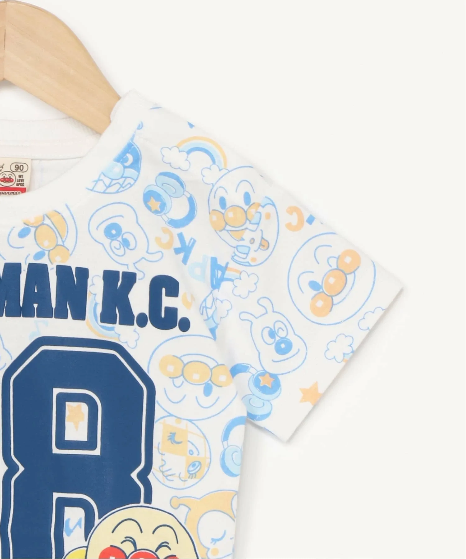 Футболка с коротким рукавом и цифрой по всей поверхности Anpanman Kids Collection, цвет Blue — фото 3