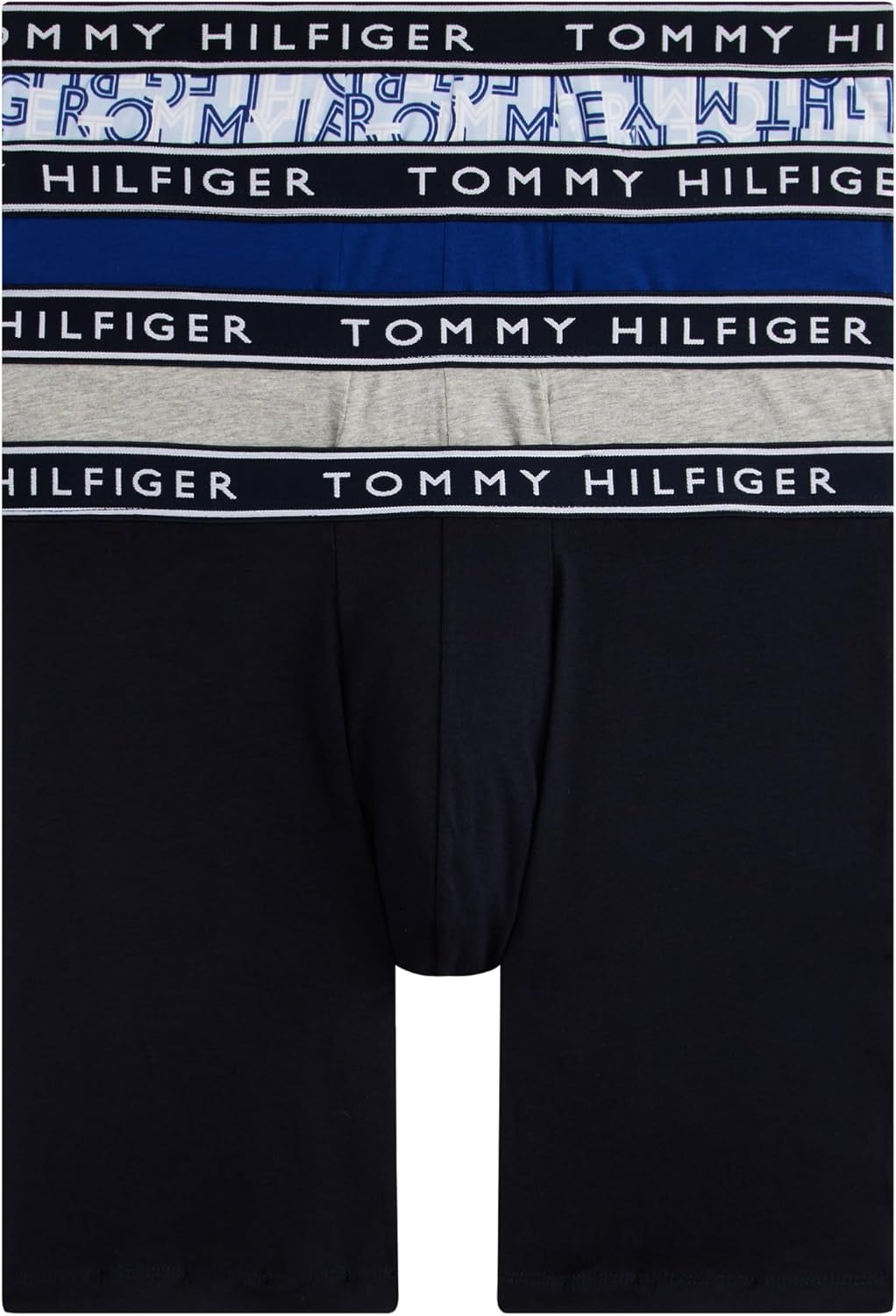 

Мужские трусы-боксеры Tommy Hilfiger из хлопка и эластичного материала, 4 пары, Anchor Blue, Breezy Blue Logo Print, Grey Heather, Desert Sky