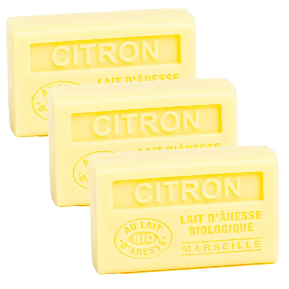 Набор французского мыла Savon de Marseille с ослиным молоком и ароматом лимона от Label Provence Label Provence Nature
