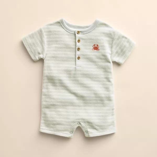 

Органический комбинезон-хенли для мальчика Little Co. By Lauren Conrad, цвет stripe lc crab