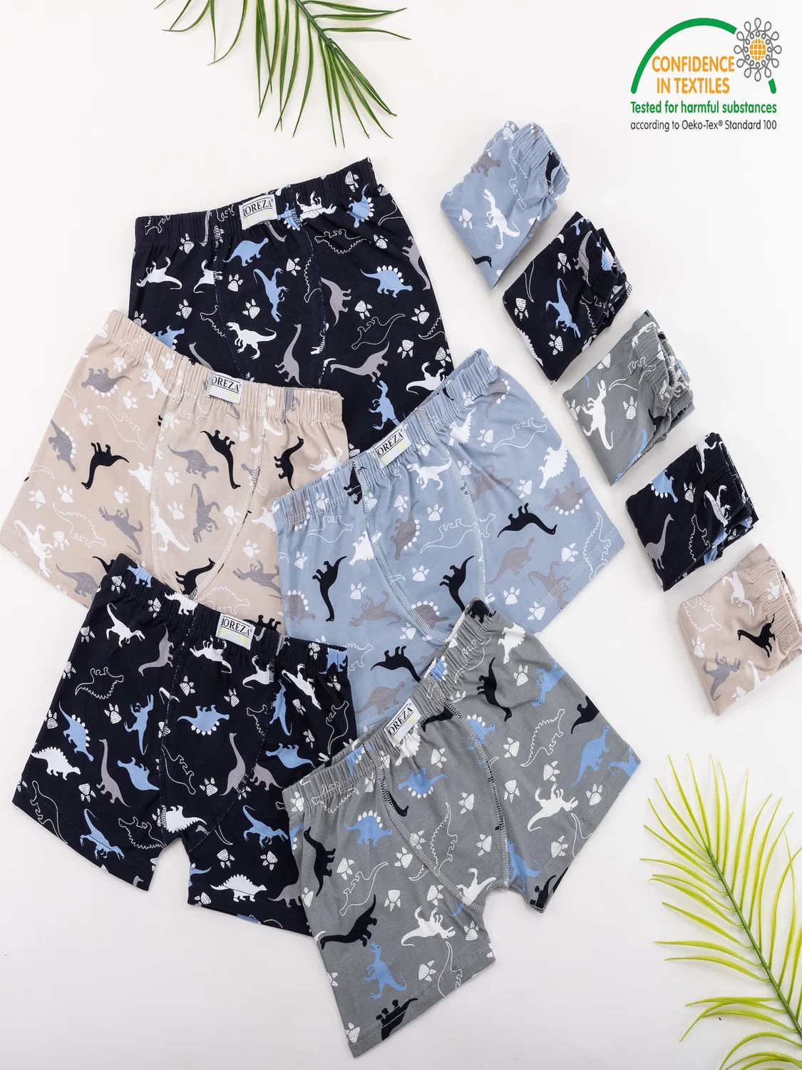 Трусы Loreza Jungen Boxershorts Dino, мультиколор — фото 2