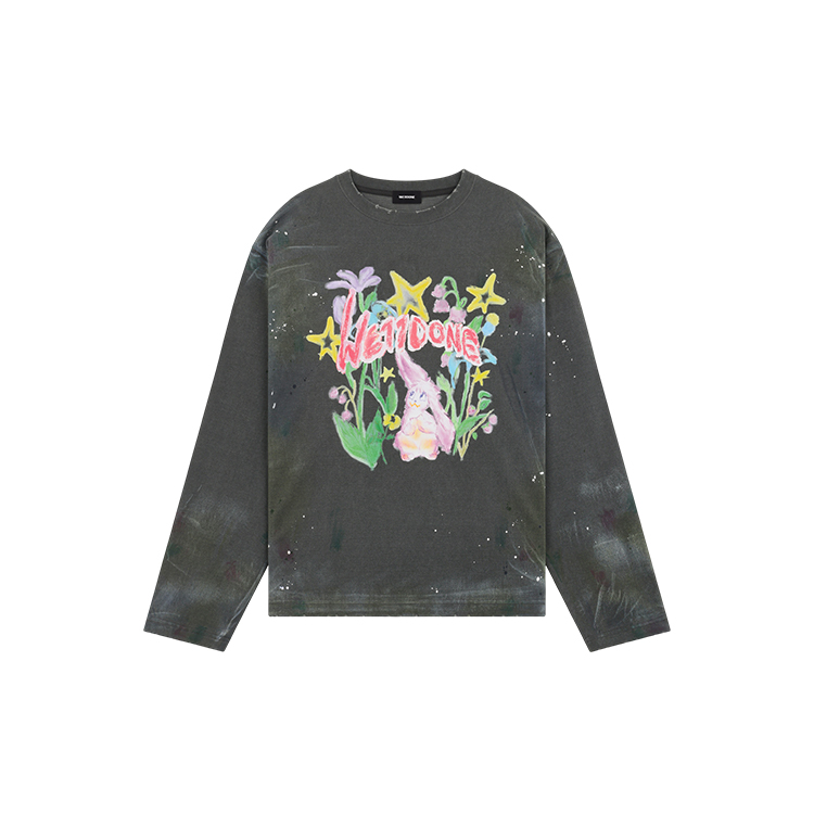 

Футболка с длинным рукавом Unisex Gray WE11DONE, серый