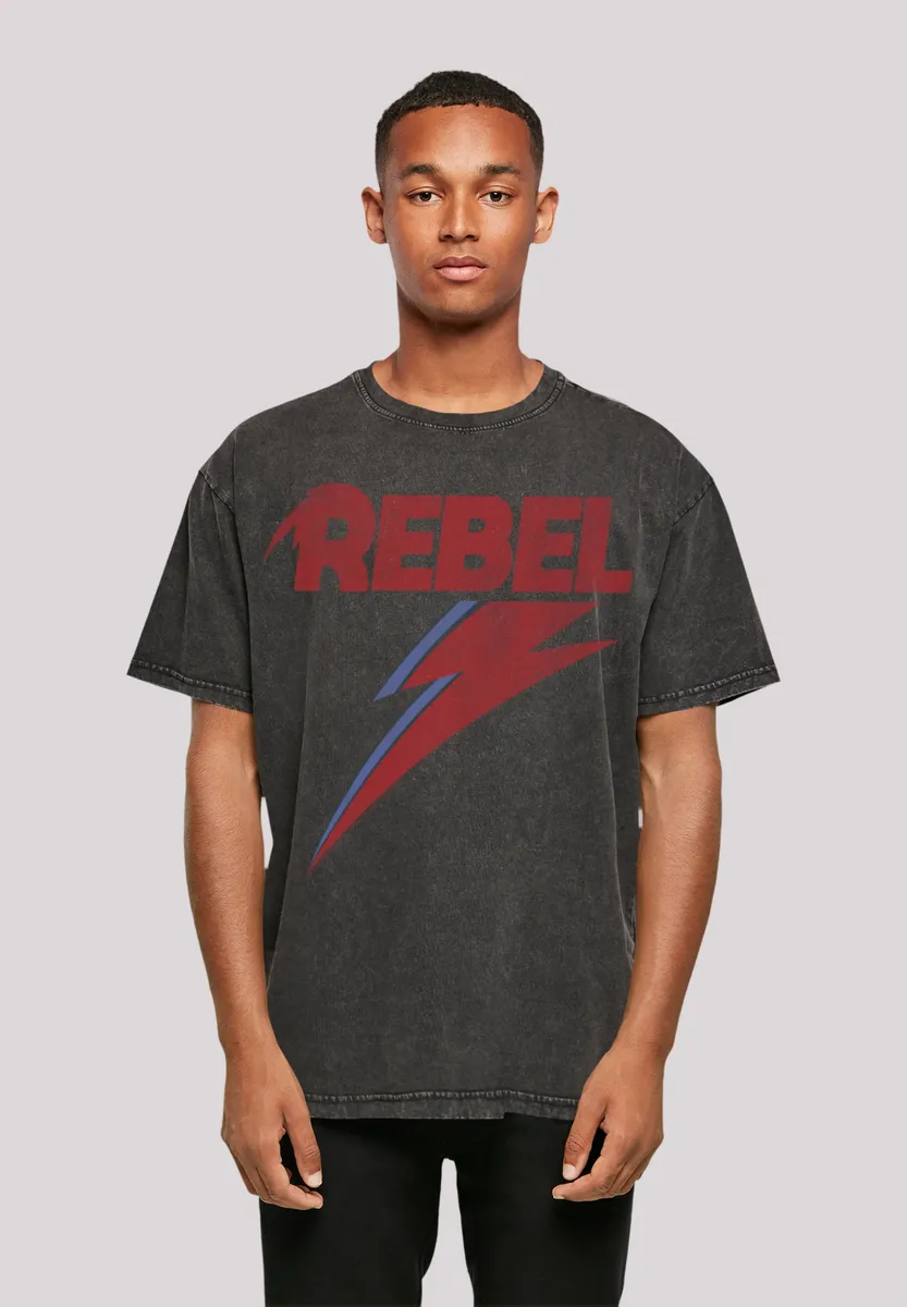 

F4NT4STIC Футболка "David Bowie Oversize T-Shirt", принт, черный