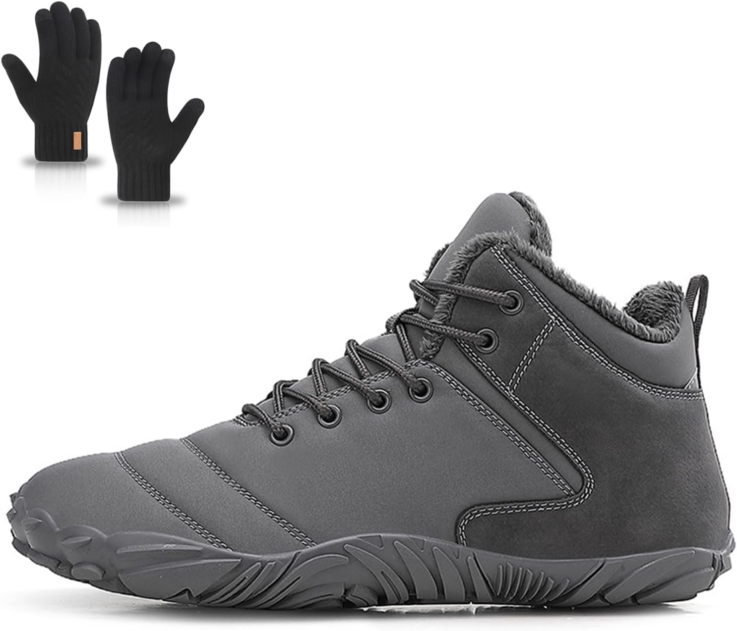 

Зимние Ботинки для Женщин и Мужчин, Осень 2025, Водонепроницаемые Трекинговые Обувь с Широким Носком, Кроссовки для Ходьбы Generic, серый