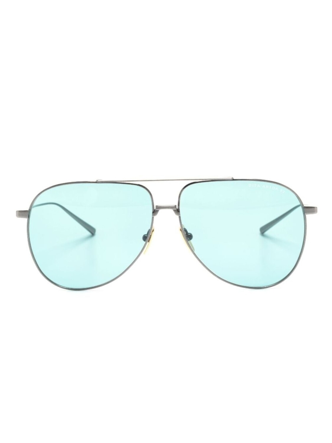 

Dita Eyewear солнцезащитные очки в круглой оправе с логотипом, серебристый
