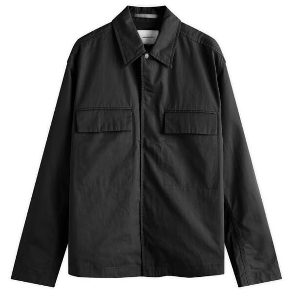 

Куртка-Рубашка из тонкого твила Pelle Norse Projects, черный