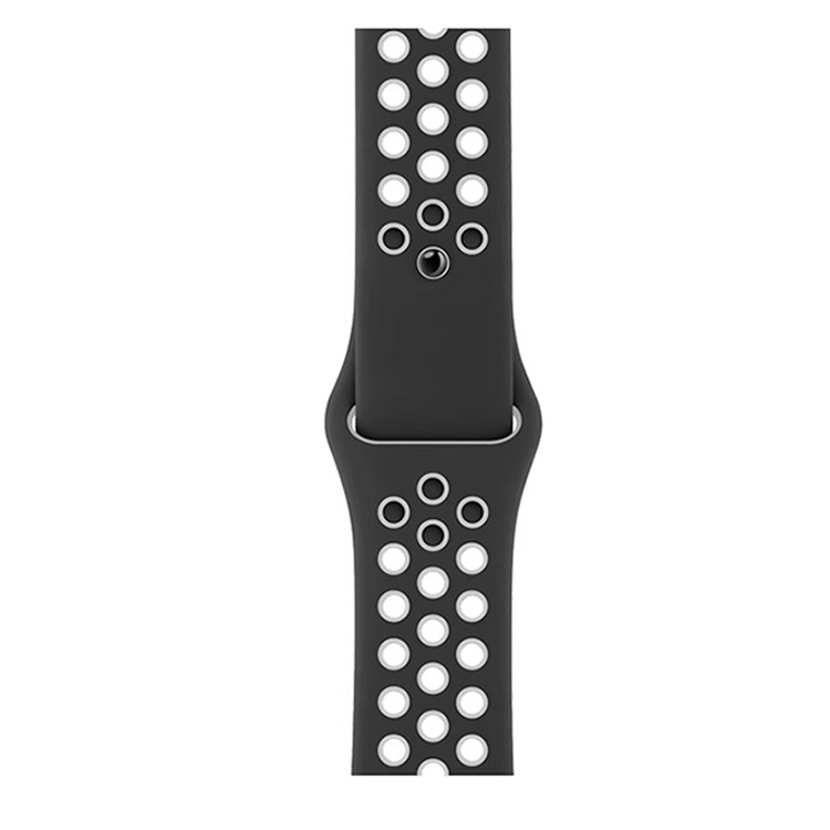 

Wepro Часы Strap Apple Compatibility Silicone Material 38/40/41/42/44/45/49mm, Black with gray |