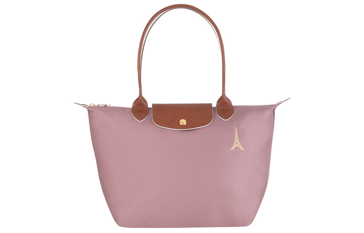 

LONGCHAMP Сумка Le Pliage Club с кожаными вставками, шоппер, сумка через плечо, маленькая женская сумка pink