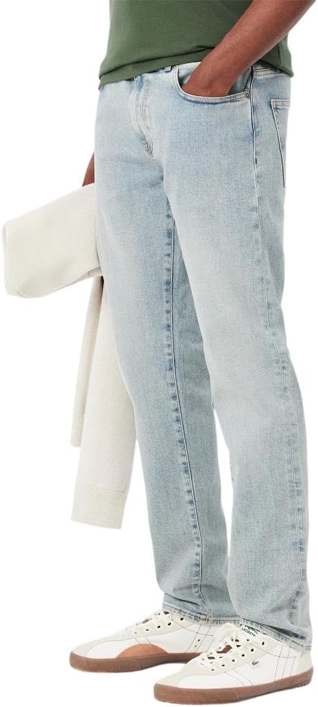 Джинсы Lacoste мужские Slim Fit стрейч хлопок, Washed Bleach — фото 2