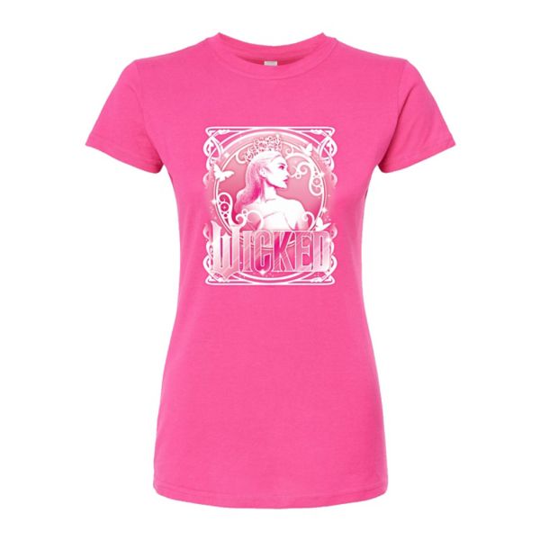 

Футболка Juniors Wicked Glinda Portrait Licensed Character, цвет fuchsia