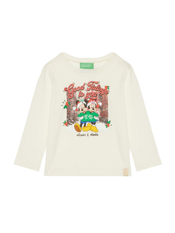

Блузка обычного кроя 3ATNG10GQ United Colors Of Benetton, экрю