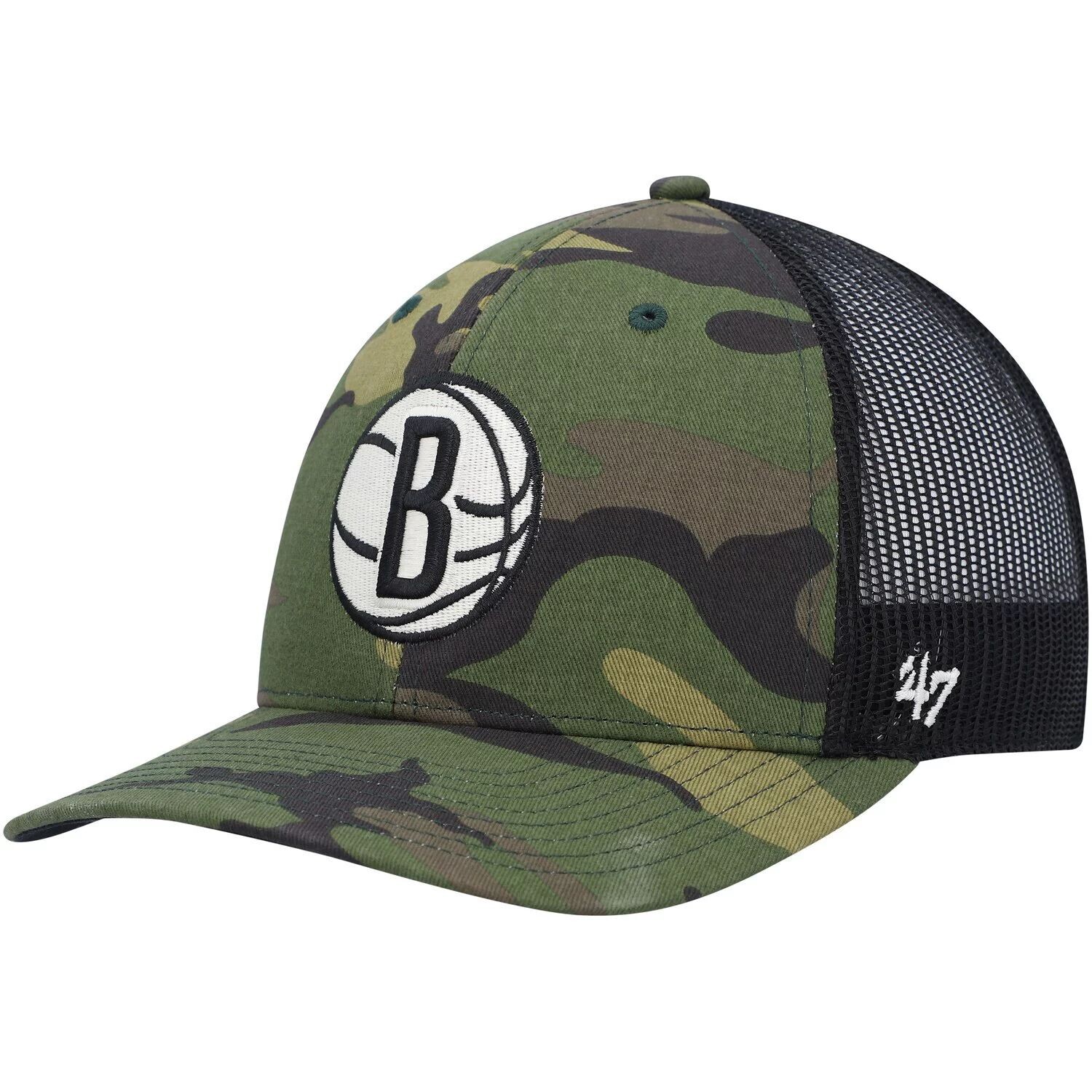

Мужская кепка '47 камуфляж/черный Brooklyn Nets Trucker Snapback