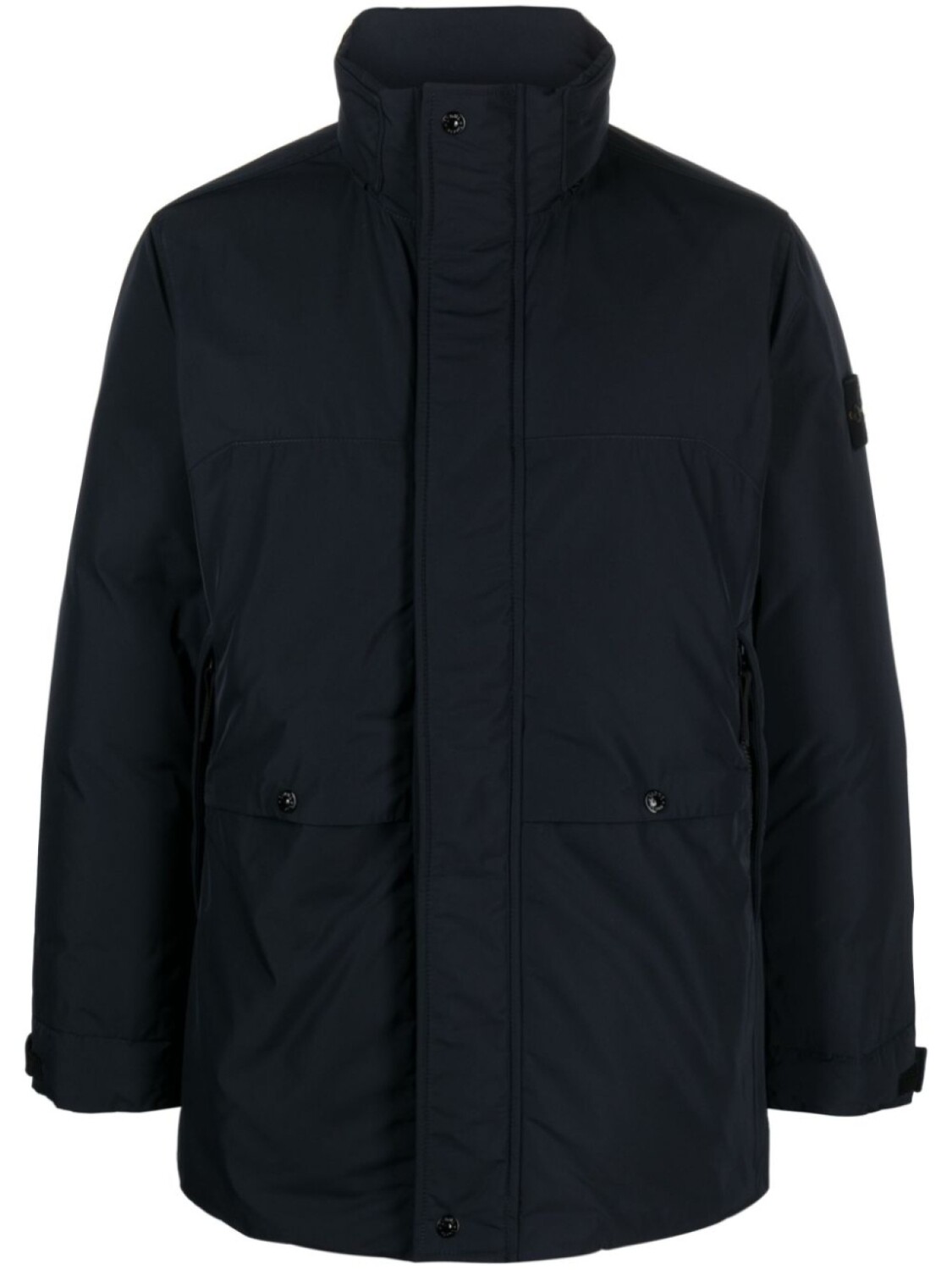 

Парка с нашивкой-логотипом Stone Island, синий